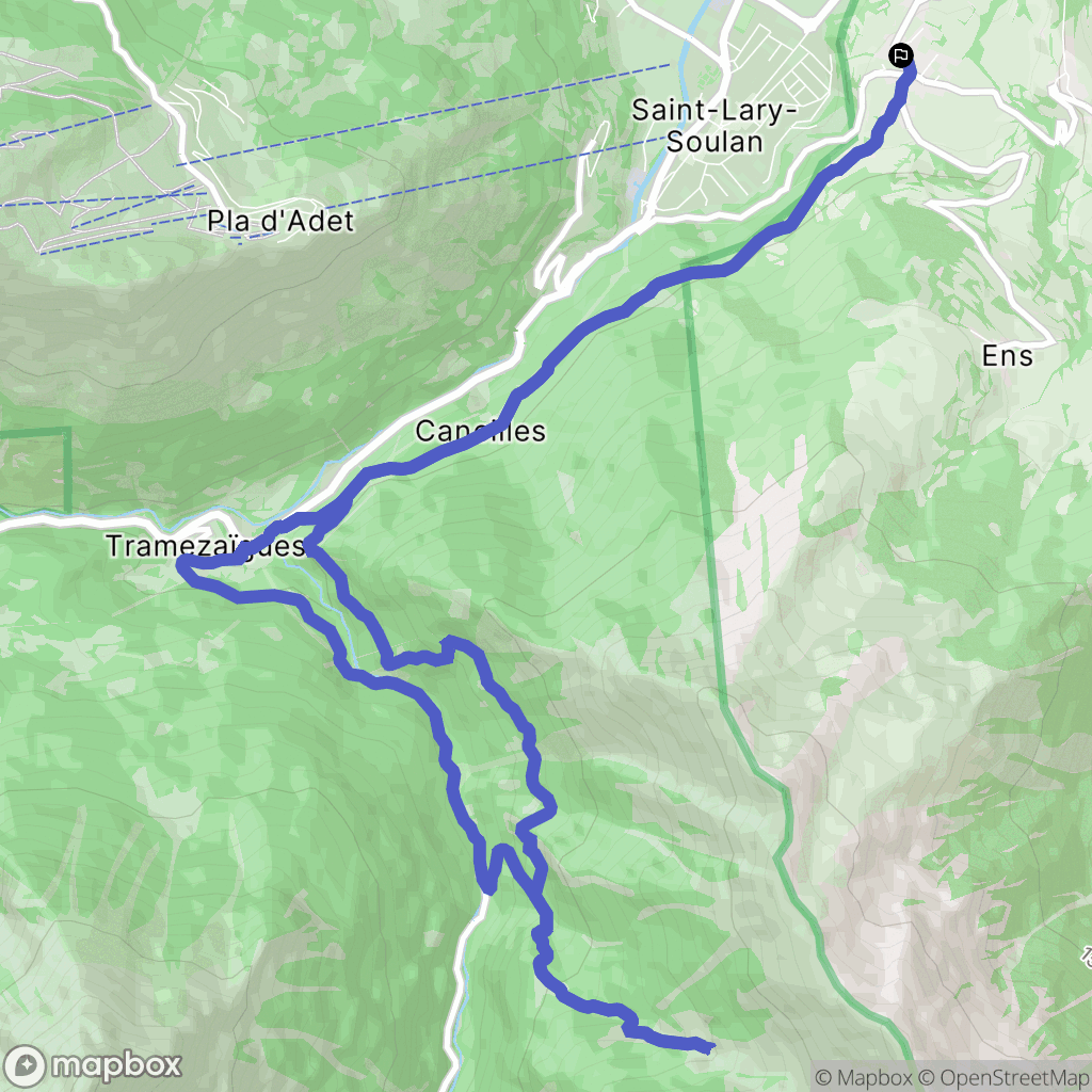 Sailhan : carte du parcours de randonnée - France