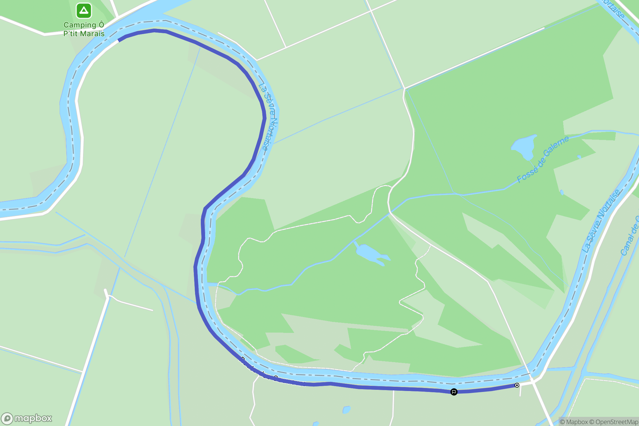 Taugon : carte du parcours de randonnée - France