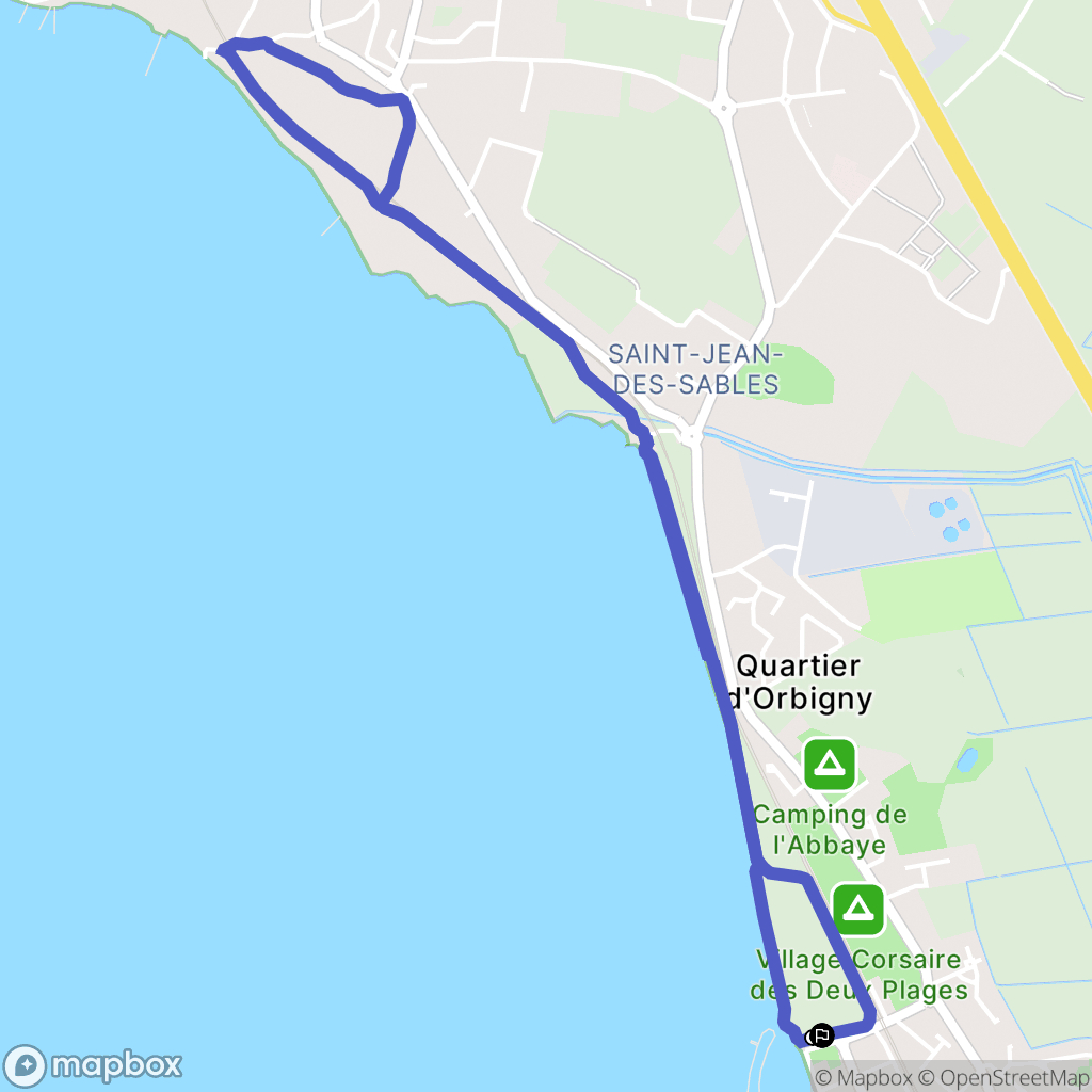 Châtelaillon-Plage : carte du parcours de randonnée - France