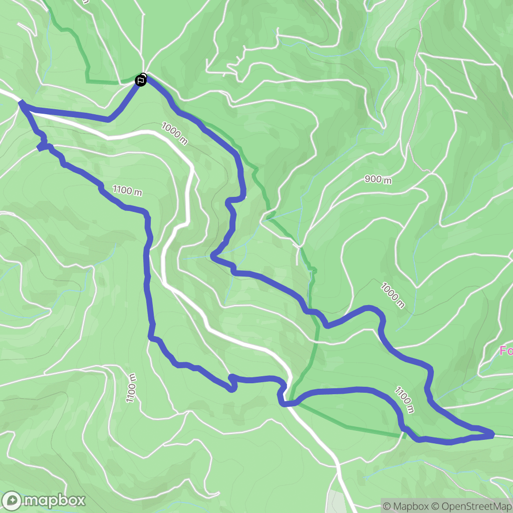 Saint-Amans-Soult : carte du parcours de randonnée - France