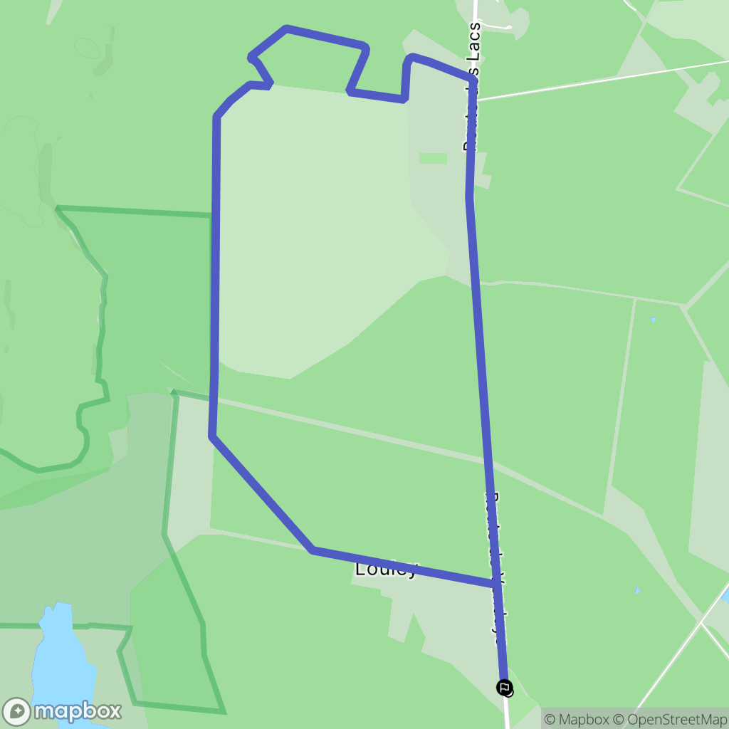 Hourtin : carte du parcours de randonnée - France