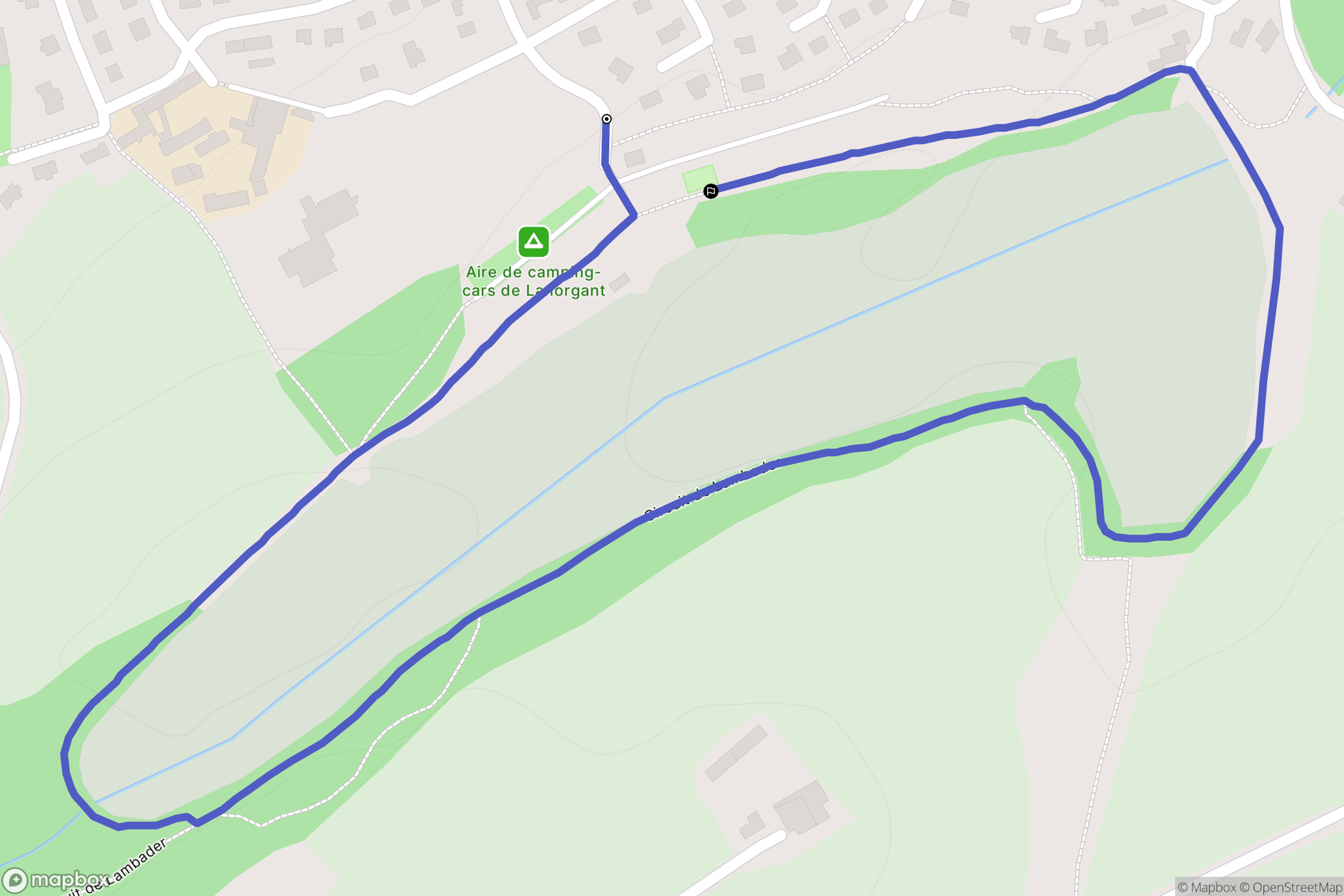 Plouvorn : carte du parcours de randonnée - France