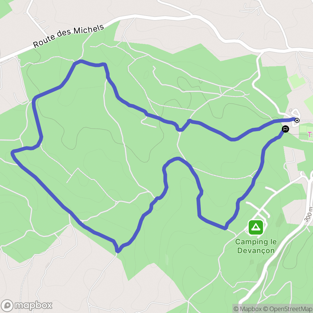 Peynier : carte du parcours de randonnée - France