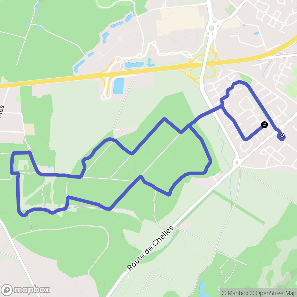 Claye-Souilly : carte du parcours de randonnée - France