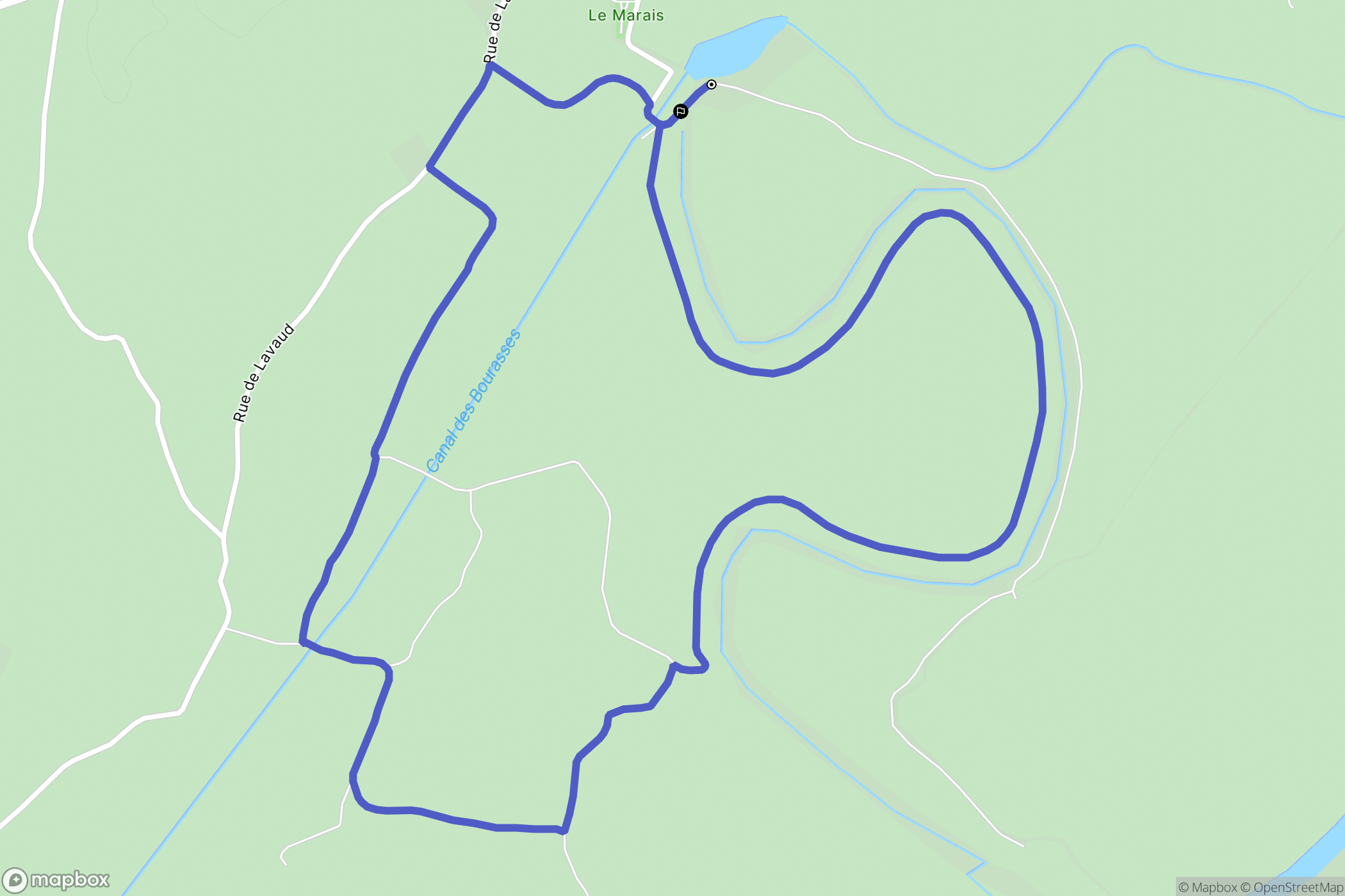 Saint-Benoist-sur-Mer : carte du parcours de randonnée - France