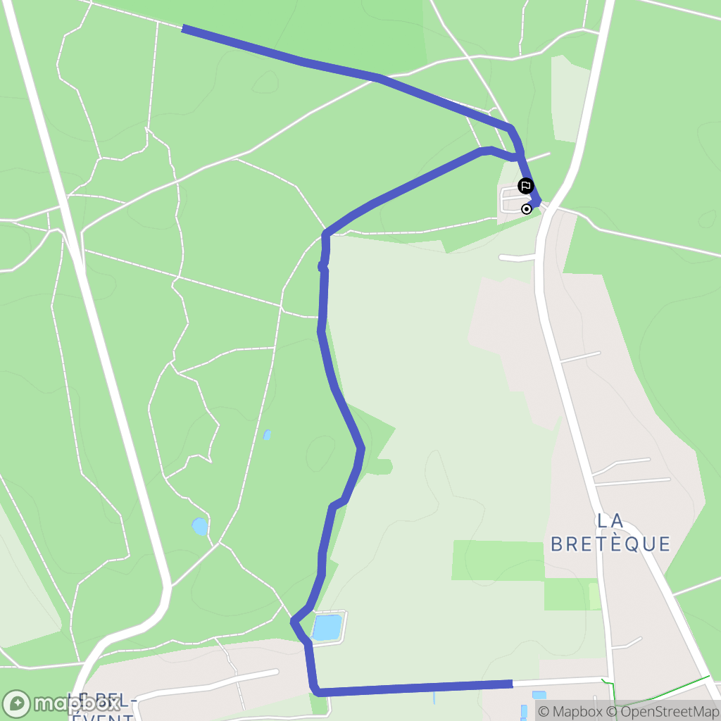 Bois-Guillaume : carte du parcours de randonnée - France