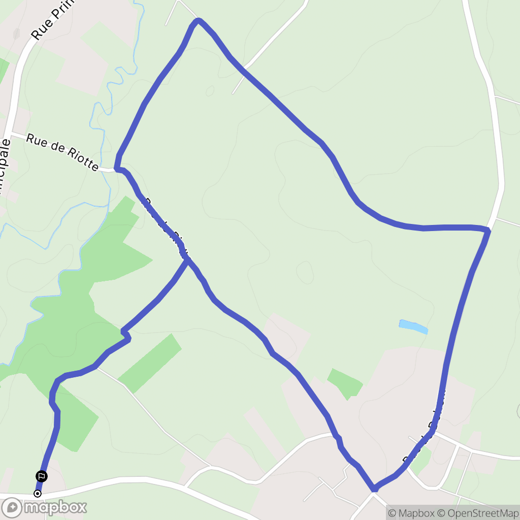 Reclinghem : carte du parcours de randonnée - France