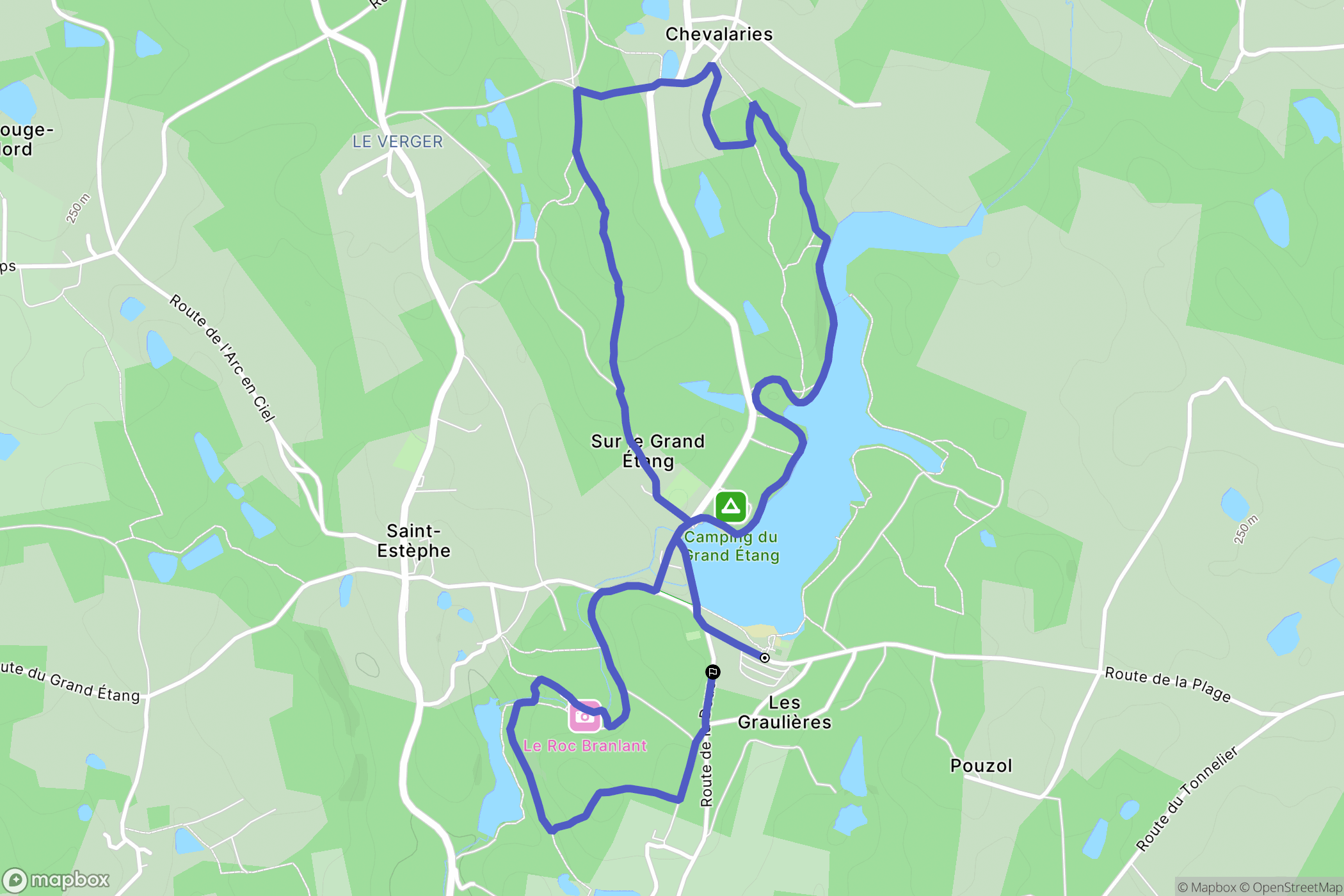 Saint-Estèphe : carte du parcours de randonnée - France