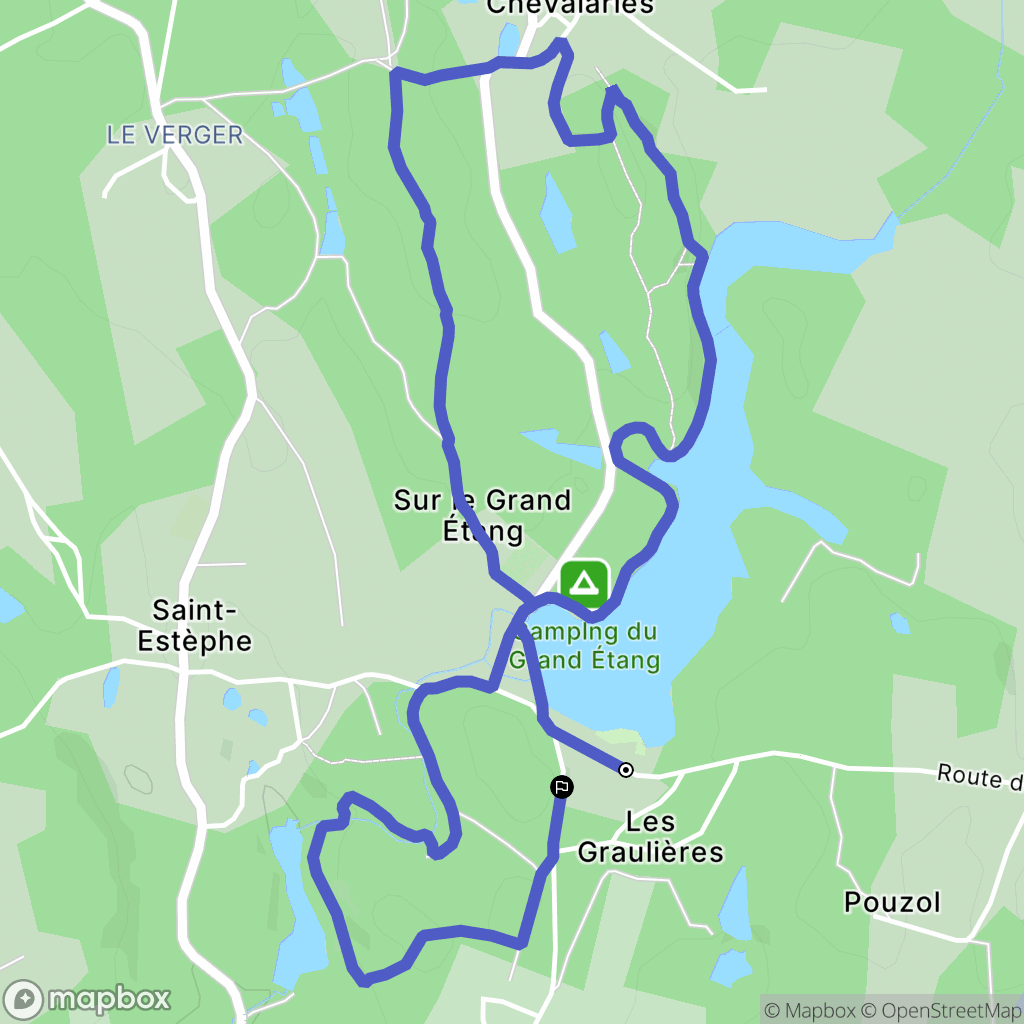 Saint-Estèphe : carte du parcours de randonnée - France