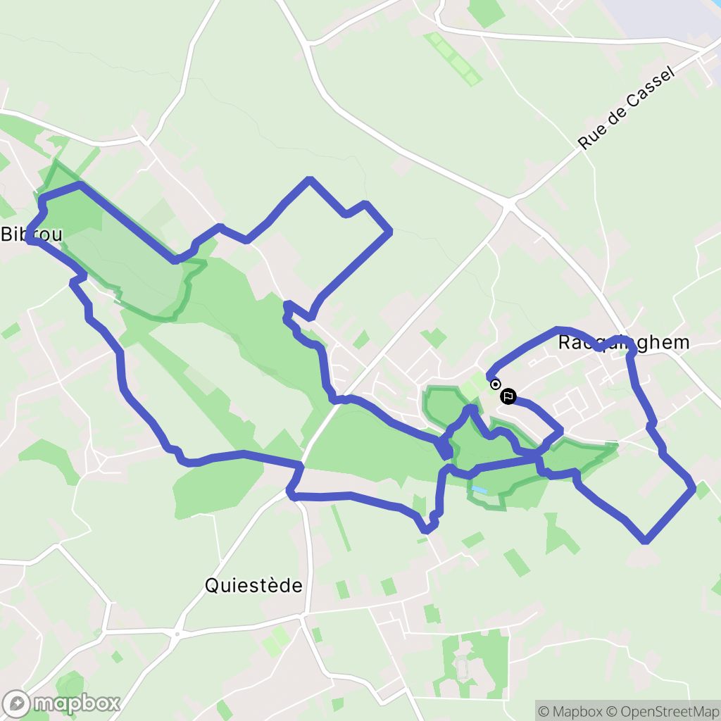 Racquinghem : carte du parcours de randonnée - France