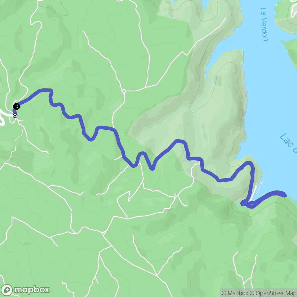 Saint-Julien : carte du parcours de randonnée - France