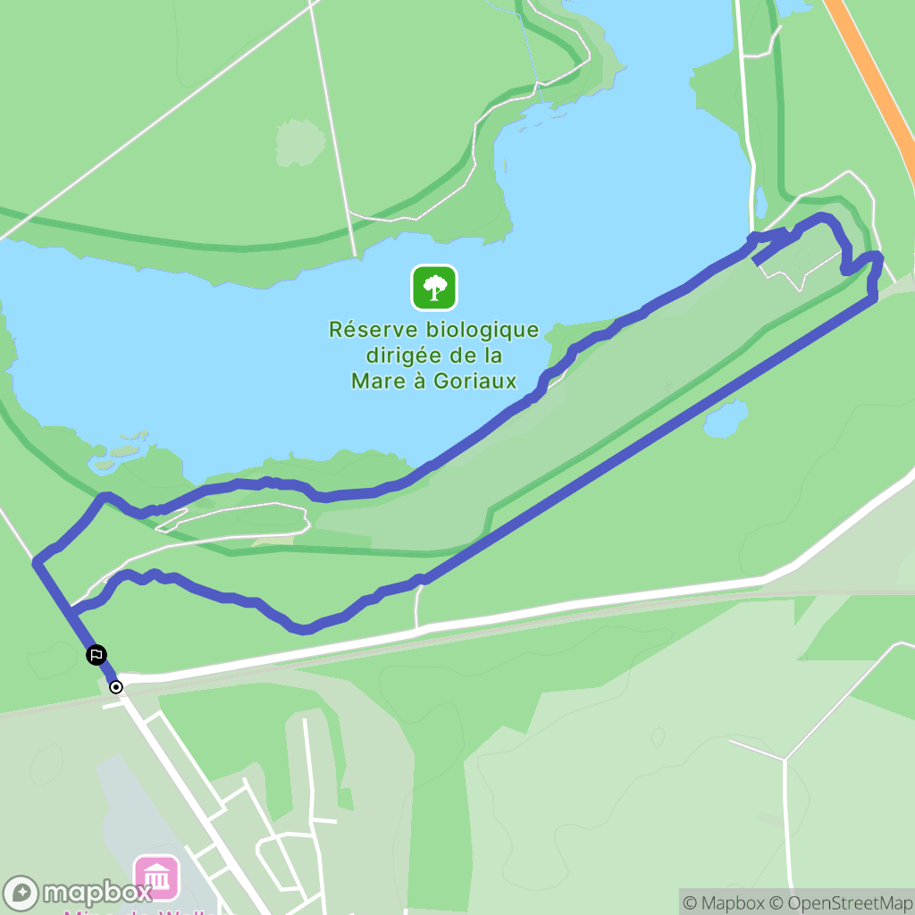 Wallers : carte du parcours de randonnée - France