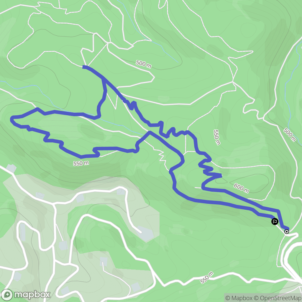 Manosque : carte du parcours de randonnée - France