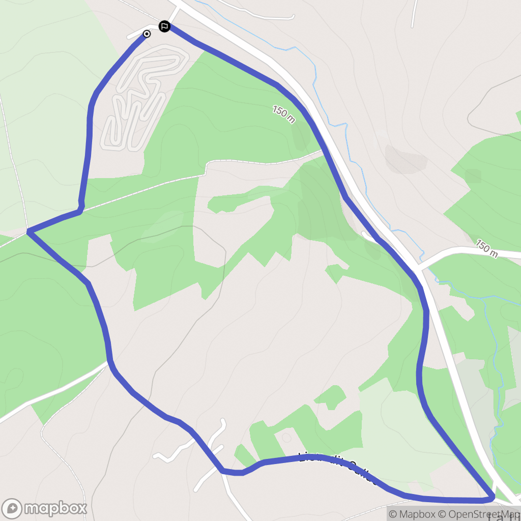 Saint-Hernin : carte du parcours de randonnée - France