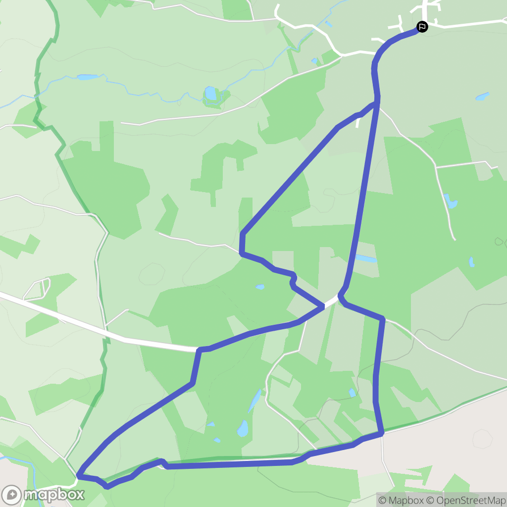 Sacierges-Saint-Martin : carte du parcours de randonnée - France