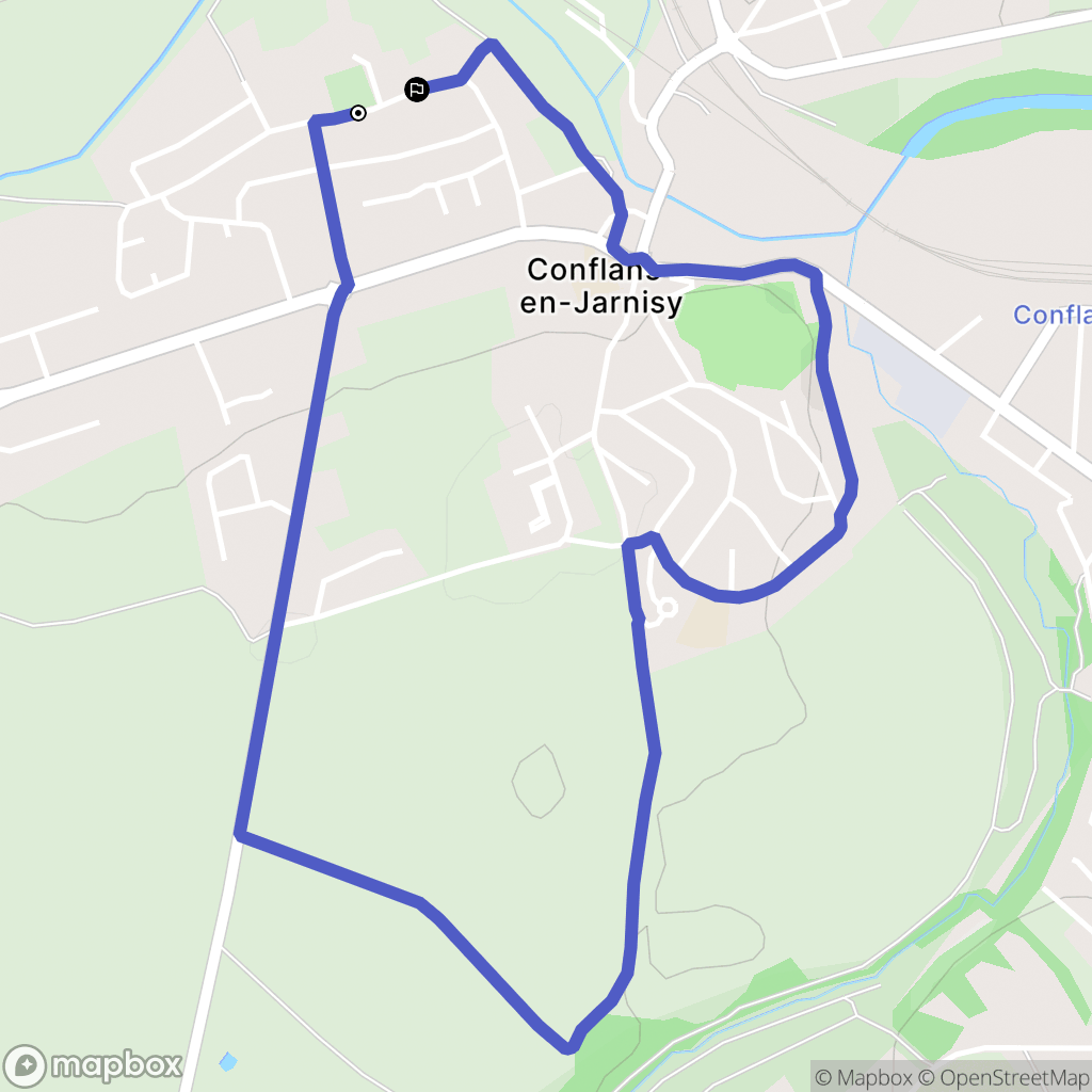 Conflans-en-Jarnisy : carte du parcours de randonnée - France