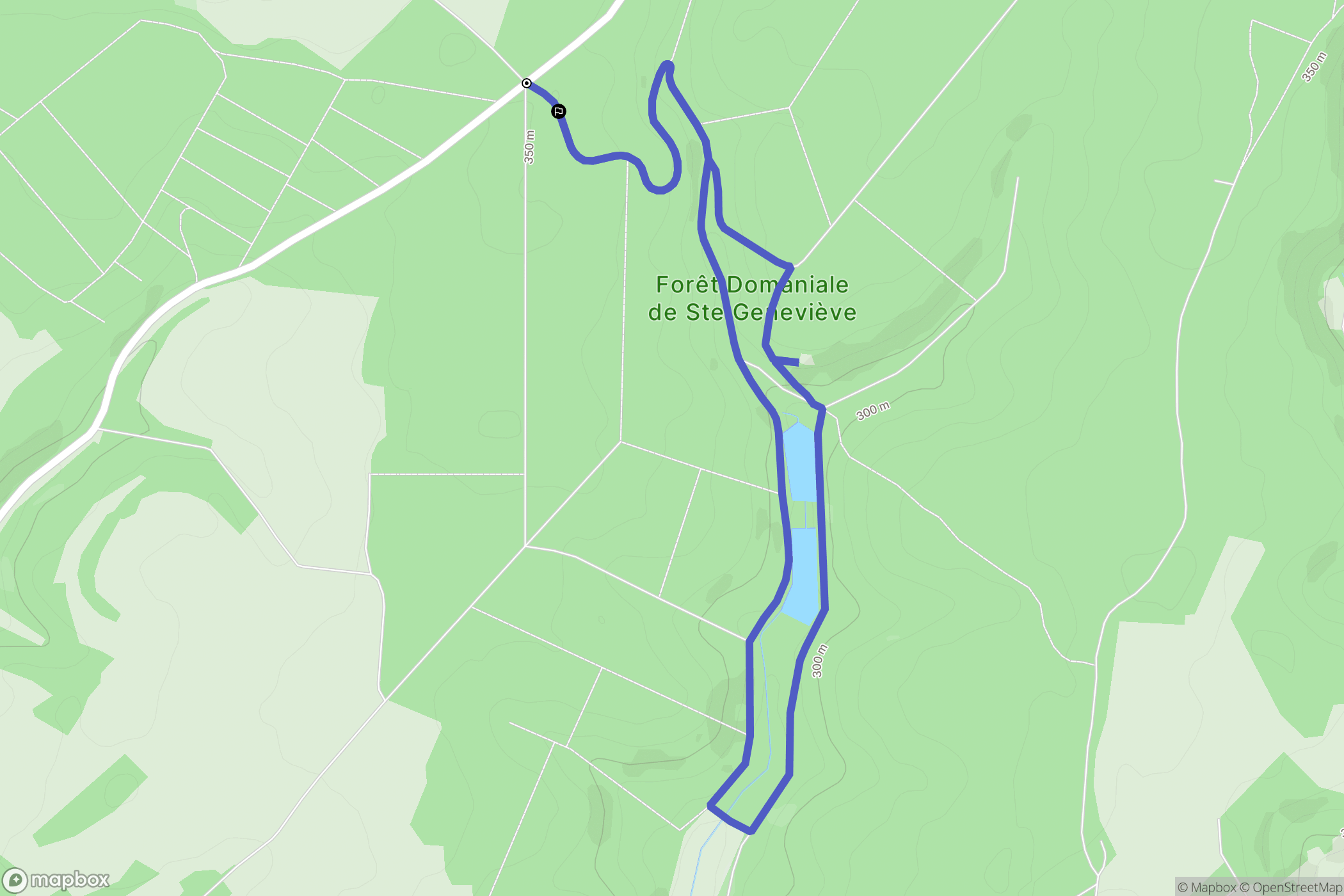 Loisey : carte du parcours de randonnée - France
