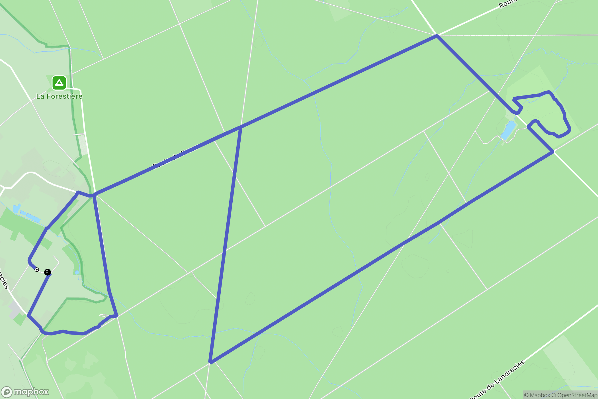 Preux-au-Bois : carte du parcours de randonnée - France