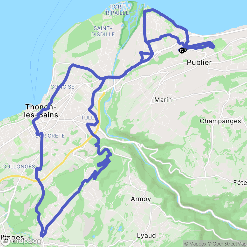 Publier : carte du parcours de randonnée - France