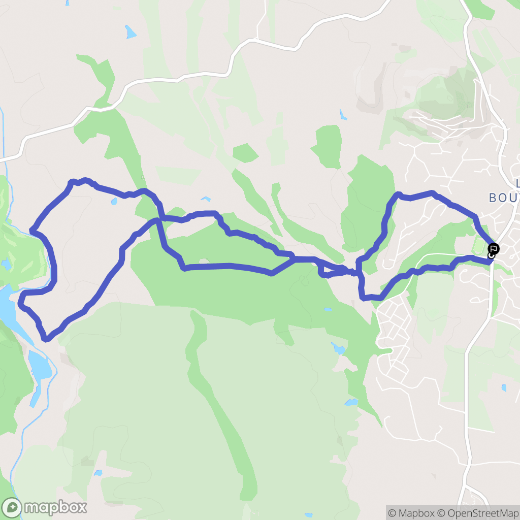 Roquebrune-sur-Argens : carte du parcours de randonnée - France
