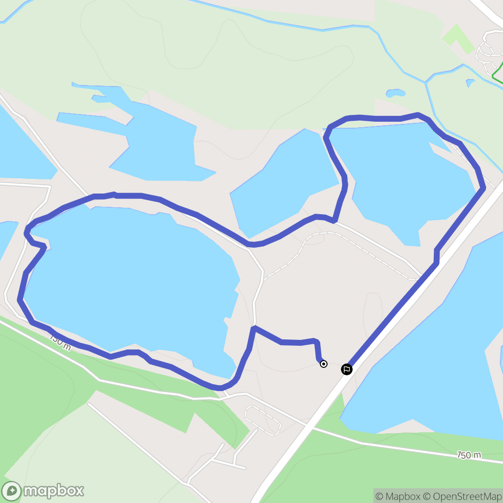 Fontenay-sur-Eure : carte du parcours de randonnée - France