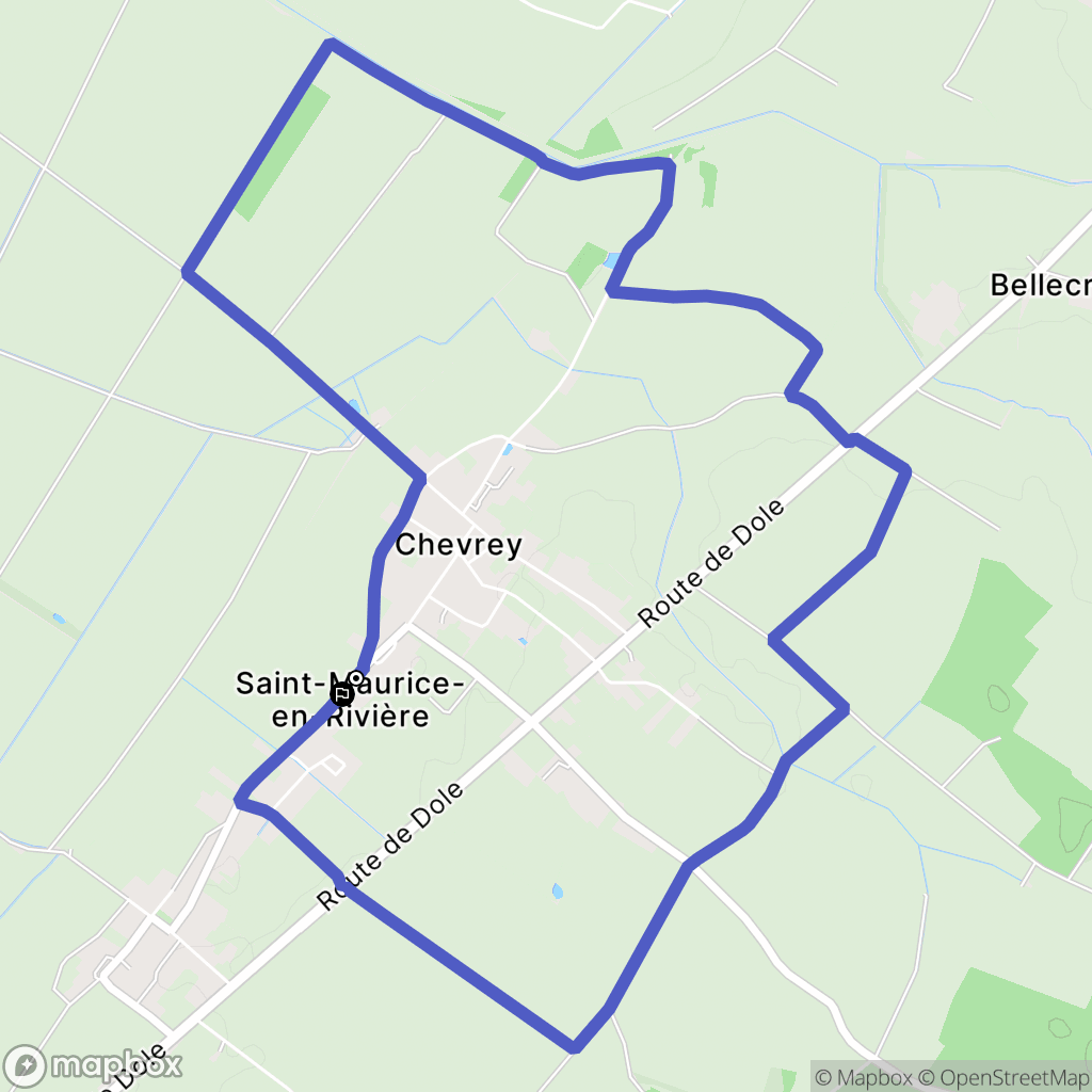 Saint-Maurice-en-Rivière : carte du parcours de randonnée - France