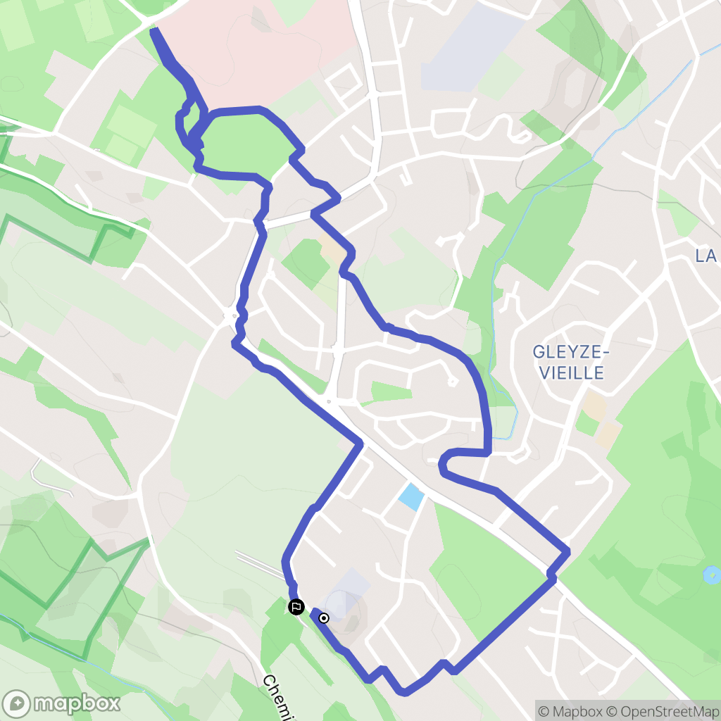 Ramonville-Saint-Agne : carte du parcours de randonnée - France