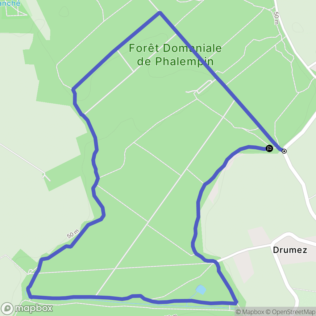 La Neuville : carte du parcours de randonnée - France