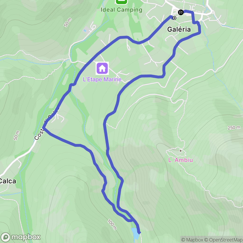 Galéria : carte du parcours de randonnée - France