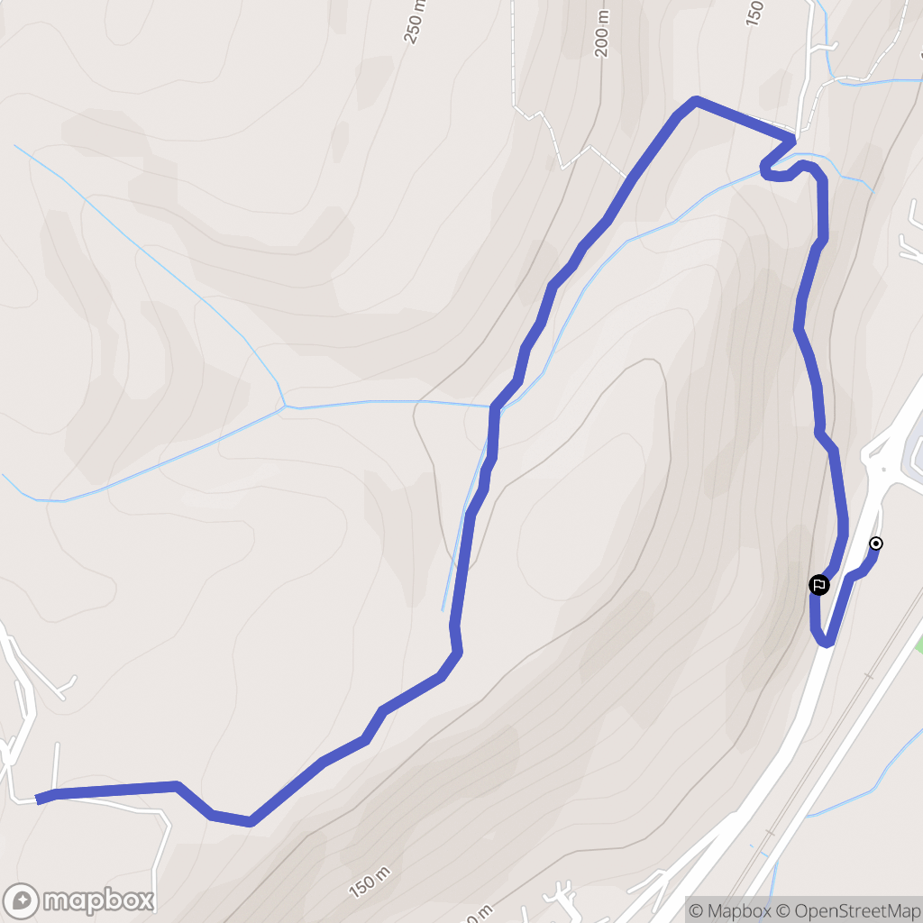Rochemaure : carte du parcours de randonnée - France