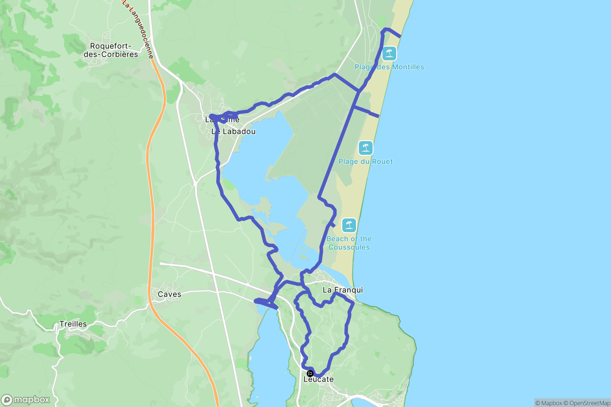 Leucate: routekaart voor buitenactiviteiten - France