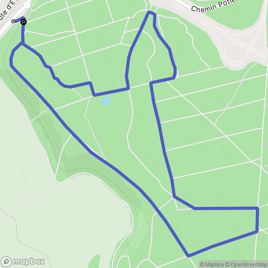 Arnières-sur-Iton : carte du parcours de randonnée - France