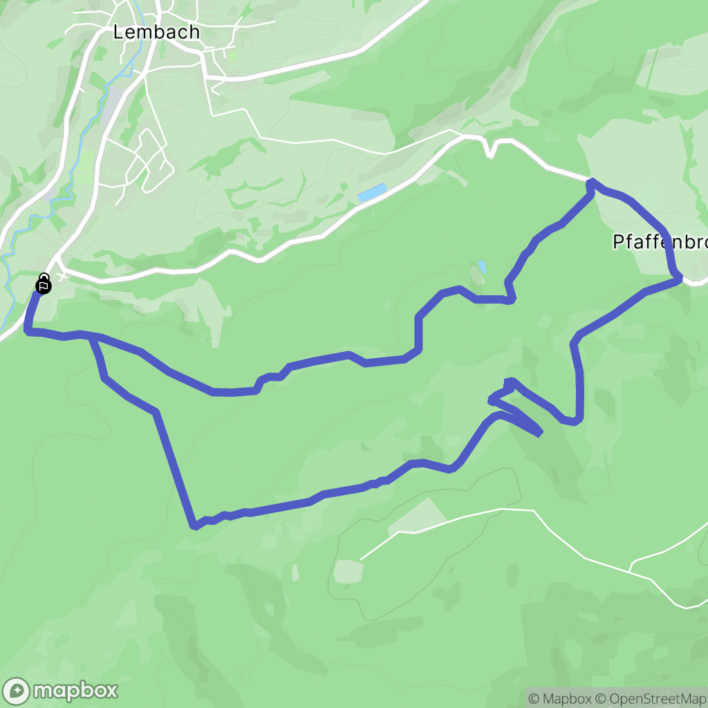Lembach : carte du parcours de randonnée - France