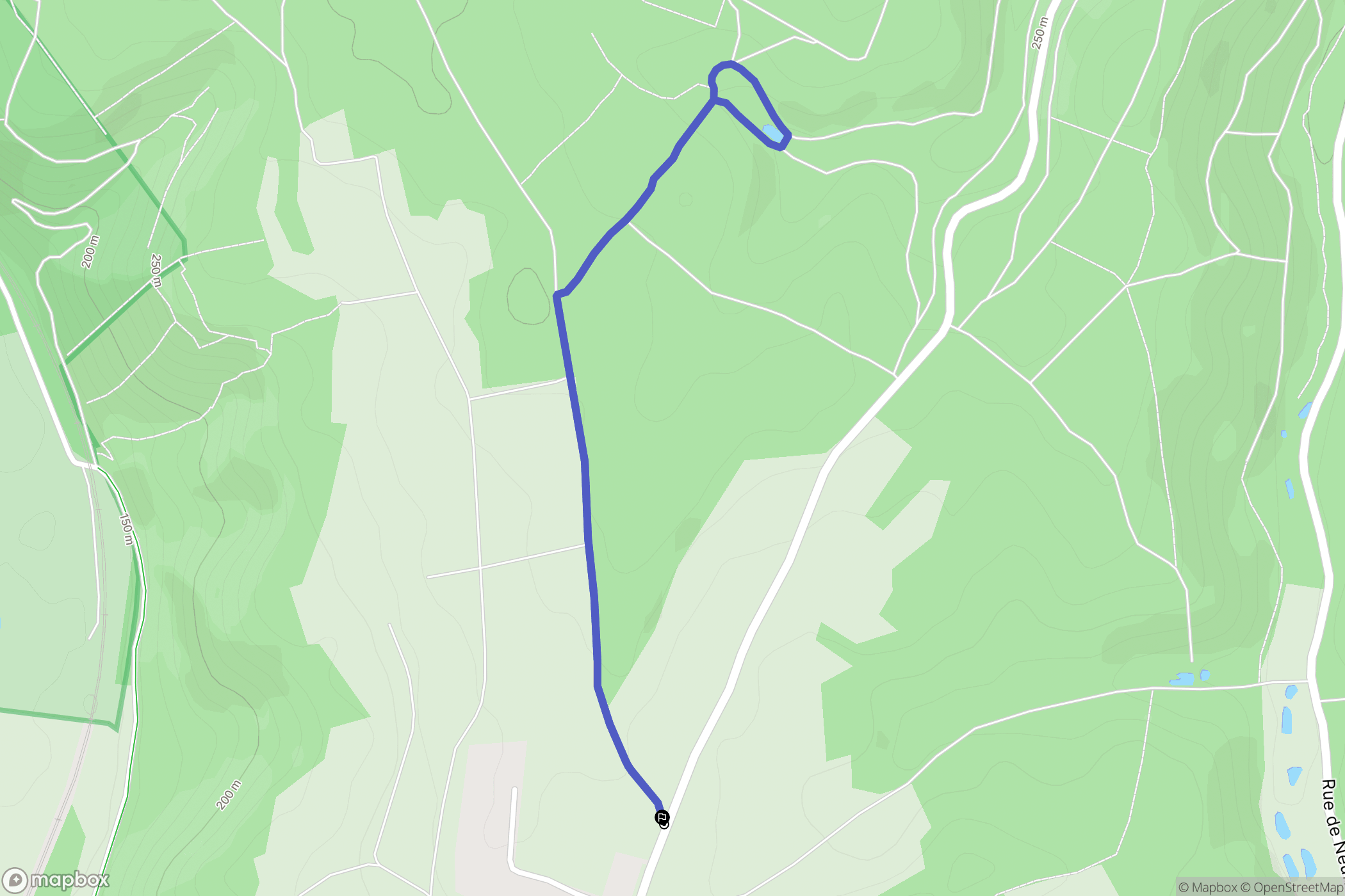 Aiglemont : carte du parcours de randonnée - France