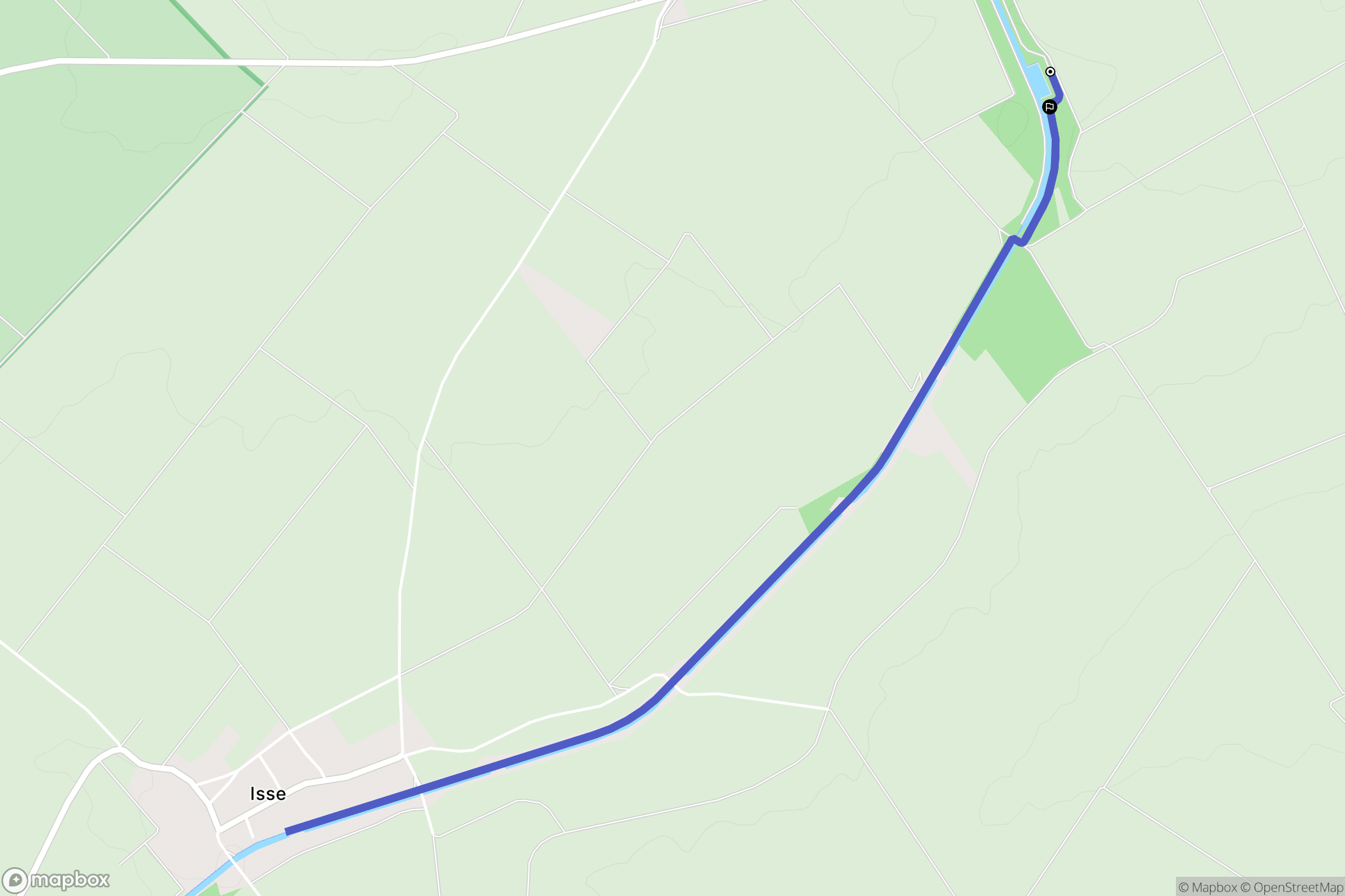 Vaudemange : carte du parcours de randonnée - France