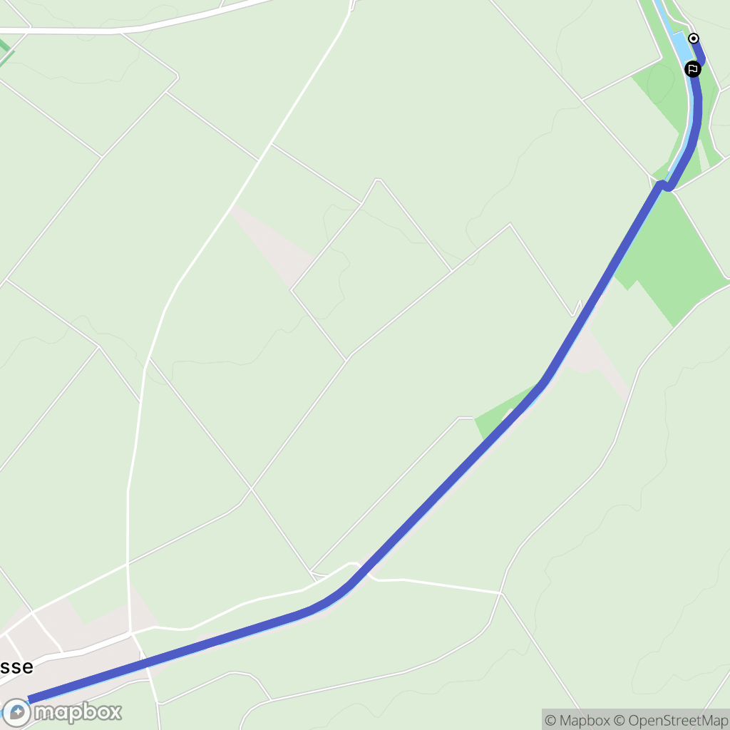 Vaudemange : carte du parcours de randonnée - France