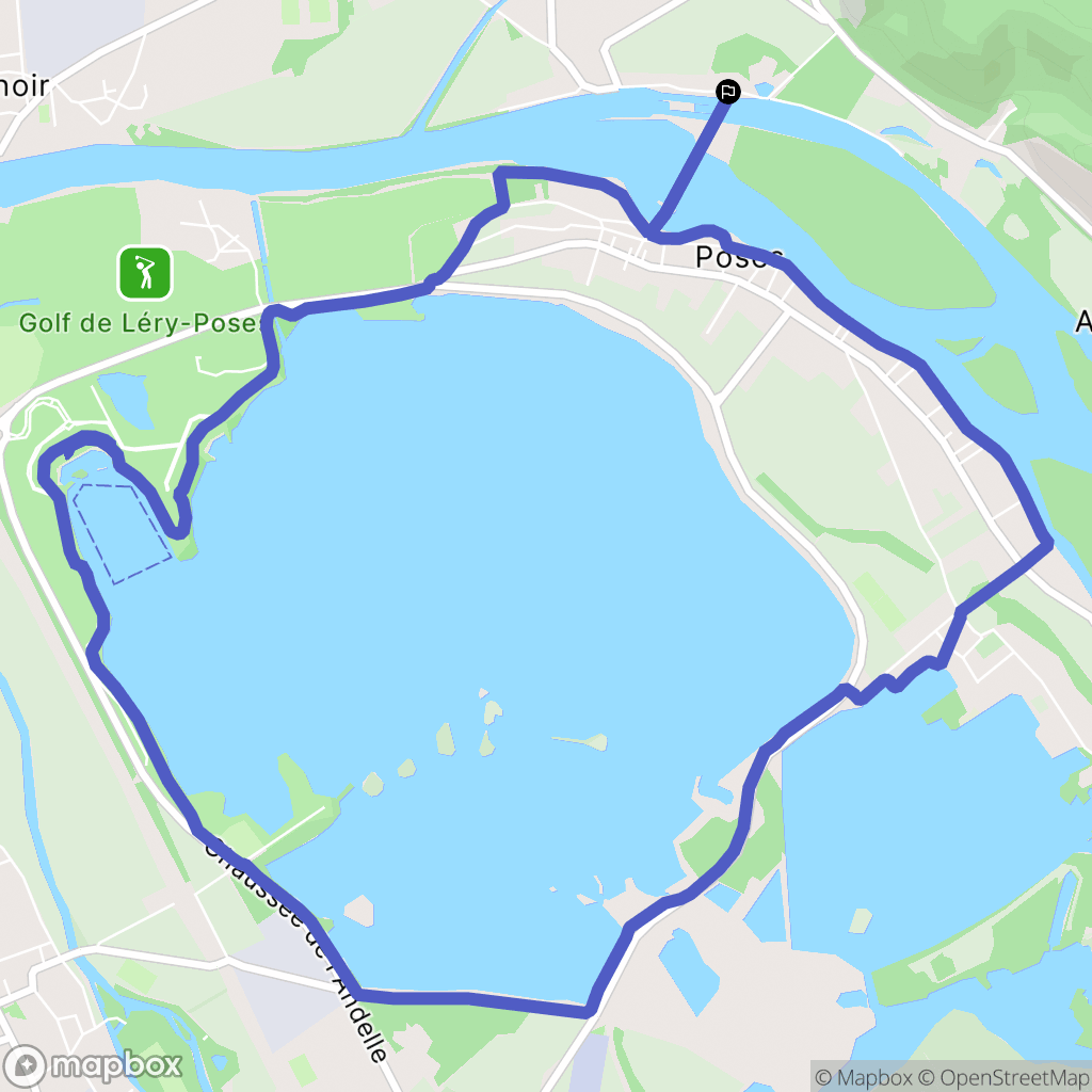 Amfreville-sous-les-Monts : carte du parcours de randonnée - France