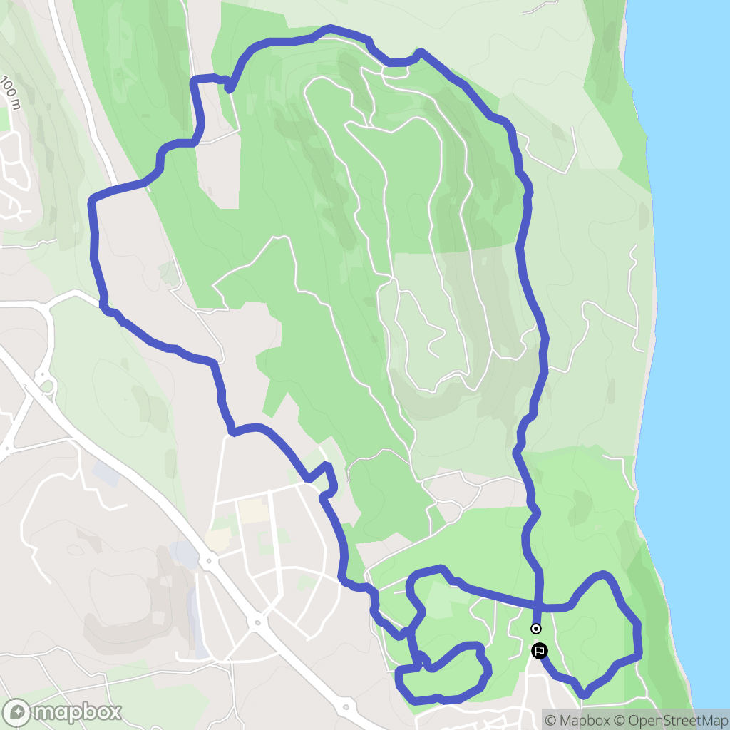 Martigues : carte du parcours de randonnée - France