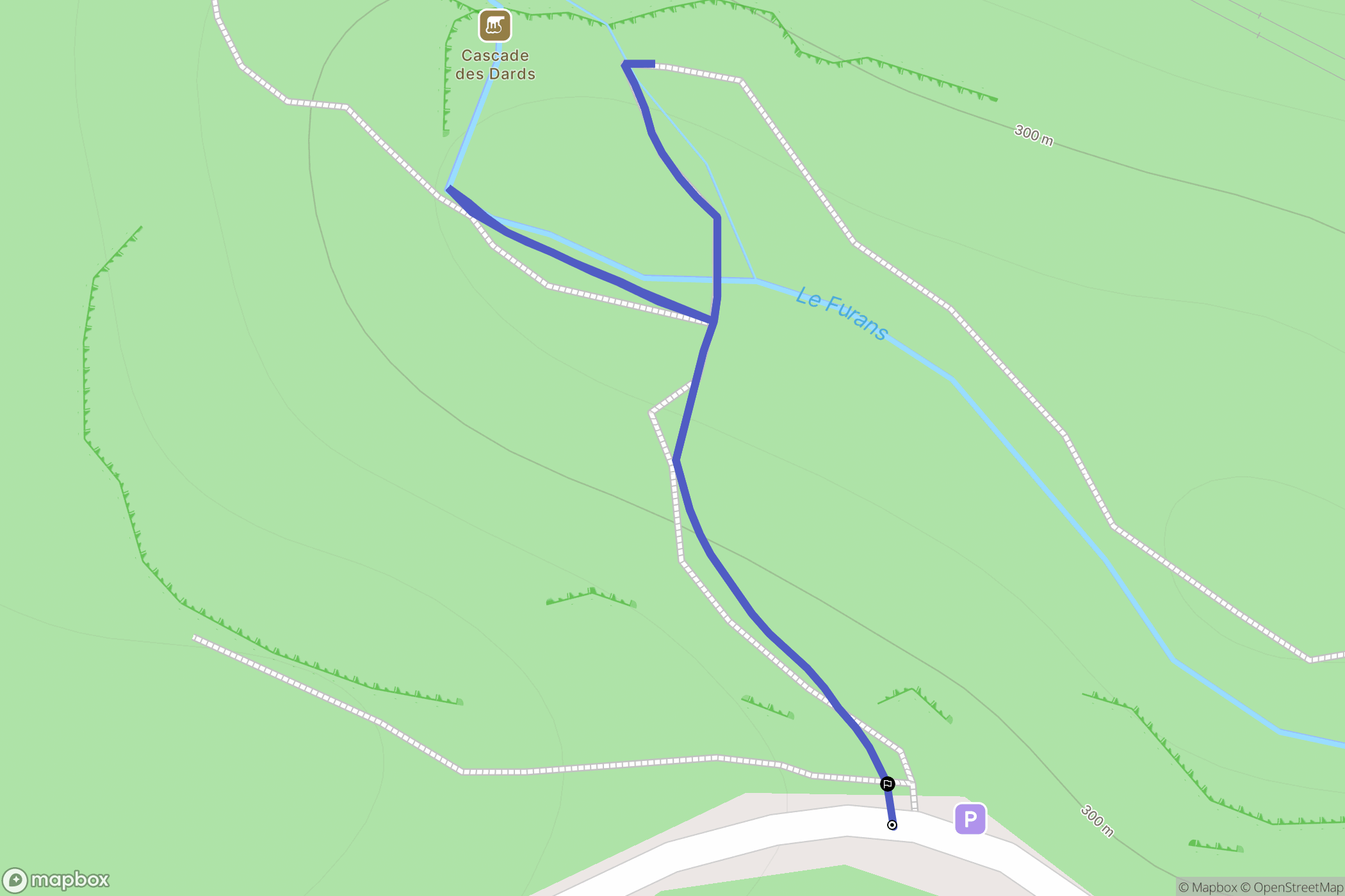 Cheignieu-la-Balme : carte du parcours de randonnée - France