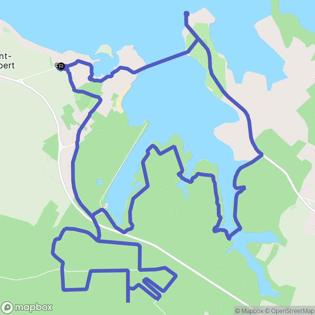 Giffaumont-Champaubert : carte du parcours de randonnée - France