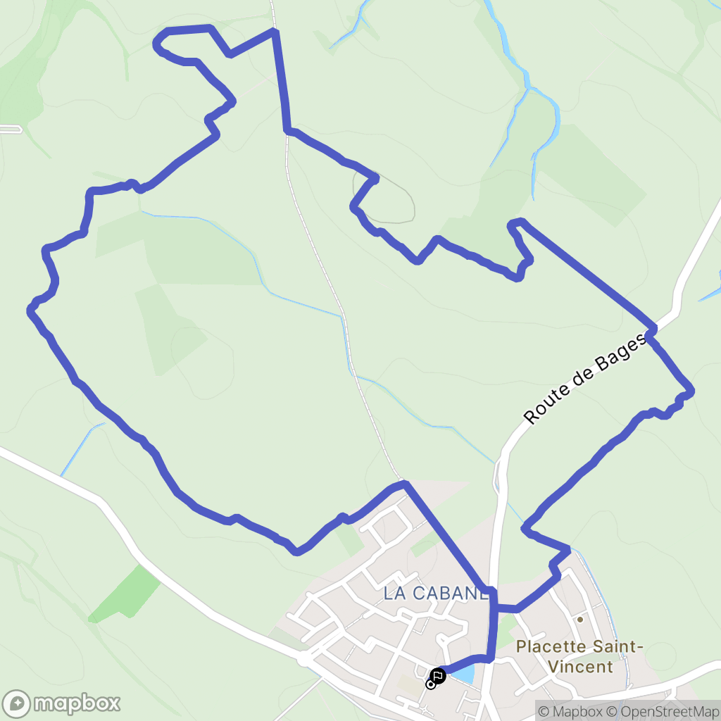 Saint-Jean-Lasseille : carte du parcours de randonnée - France