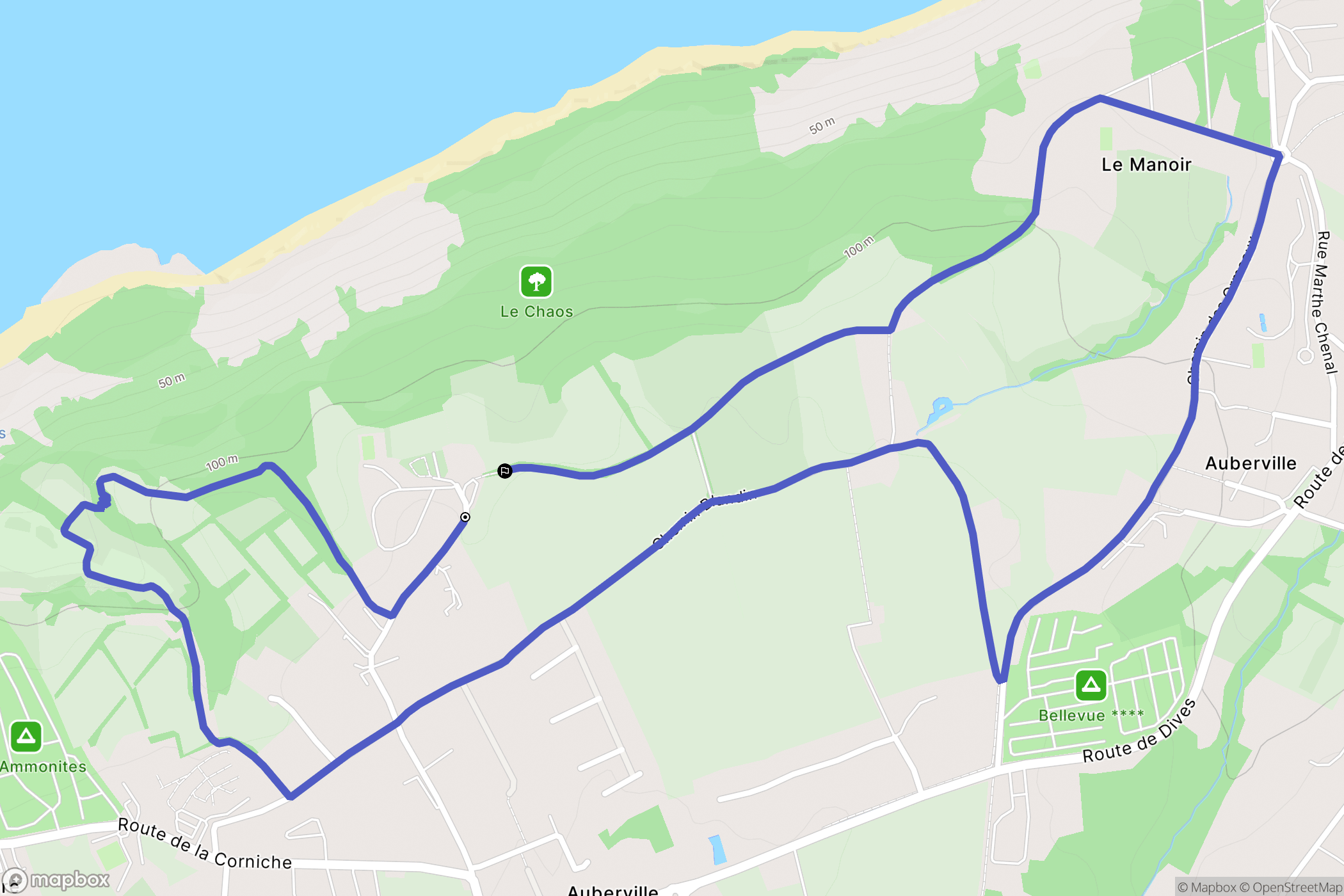 Auberville: routekaart voor buitenactiviteiten - France