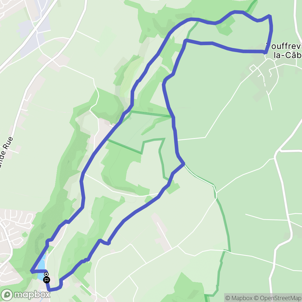 Port-Jérôme-sur-Seine : carte du parcours de randonnée - France