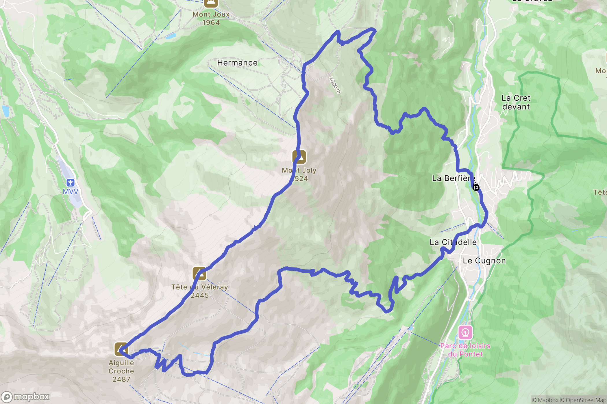 Les Contamines-Montjoie: routekaart voor buitenactiviteiten - France