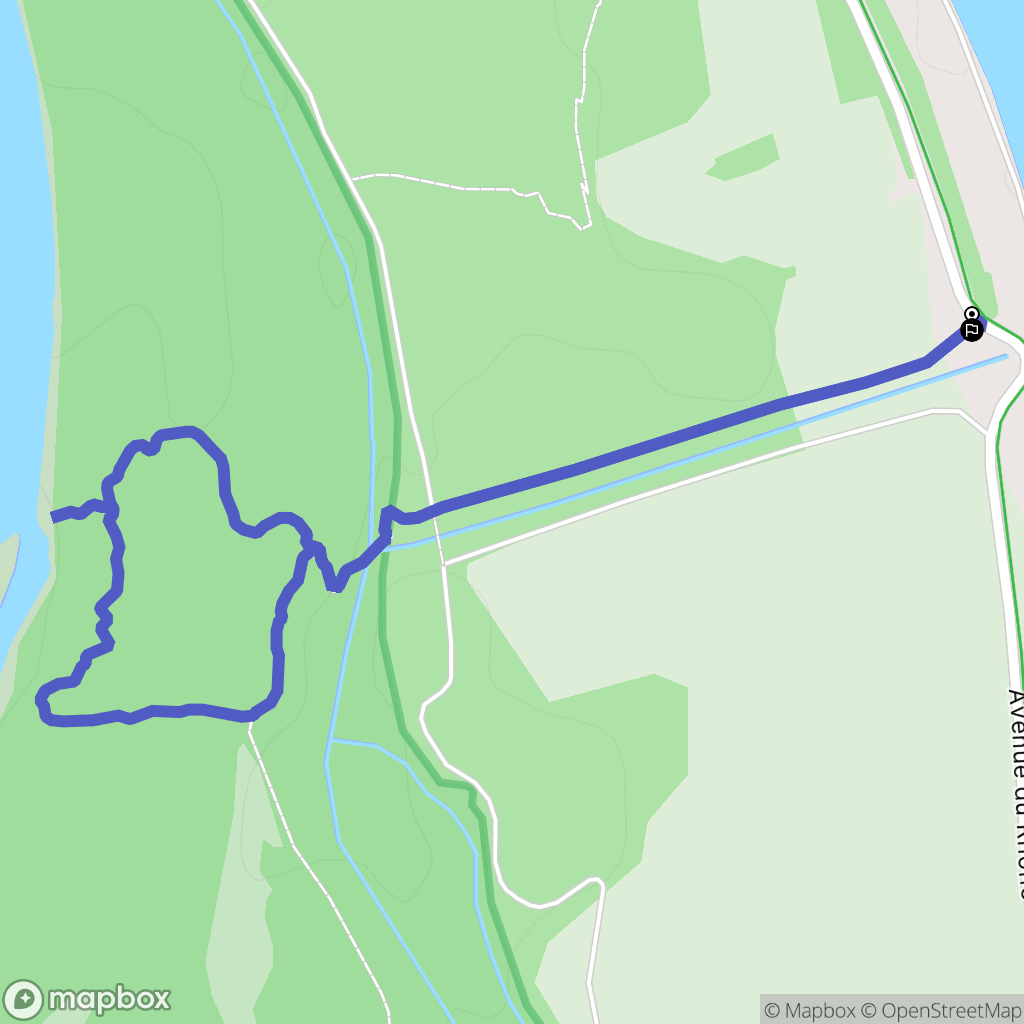 Salaise-sur-Sanne : carte du parcours de randonnée - France