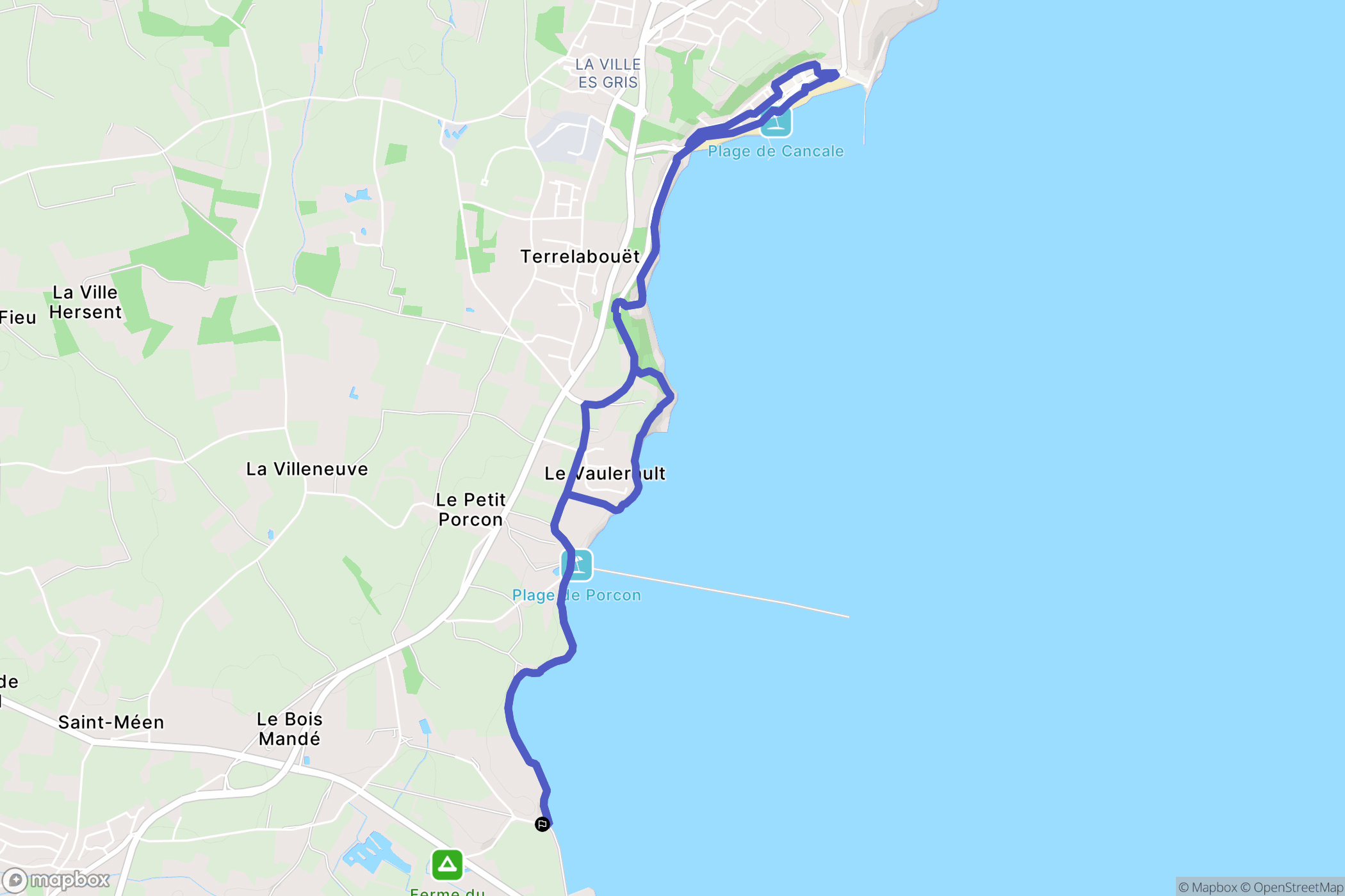 Saint-Méloir-des-Ondes: routekaart voor buitenactiviteiten - France