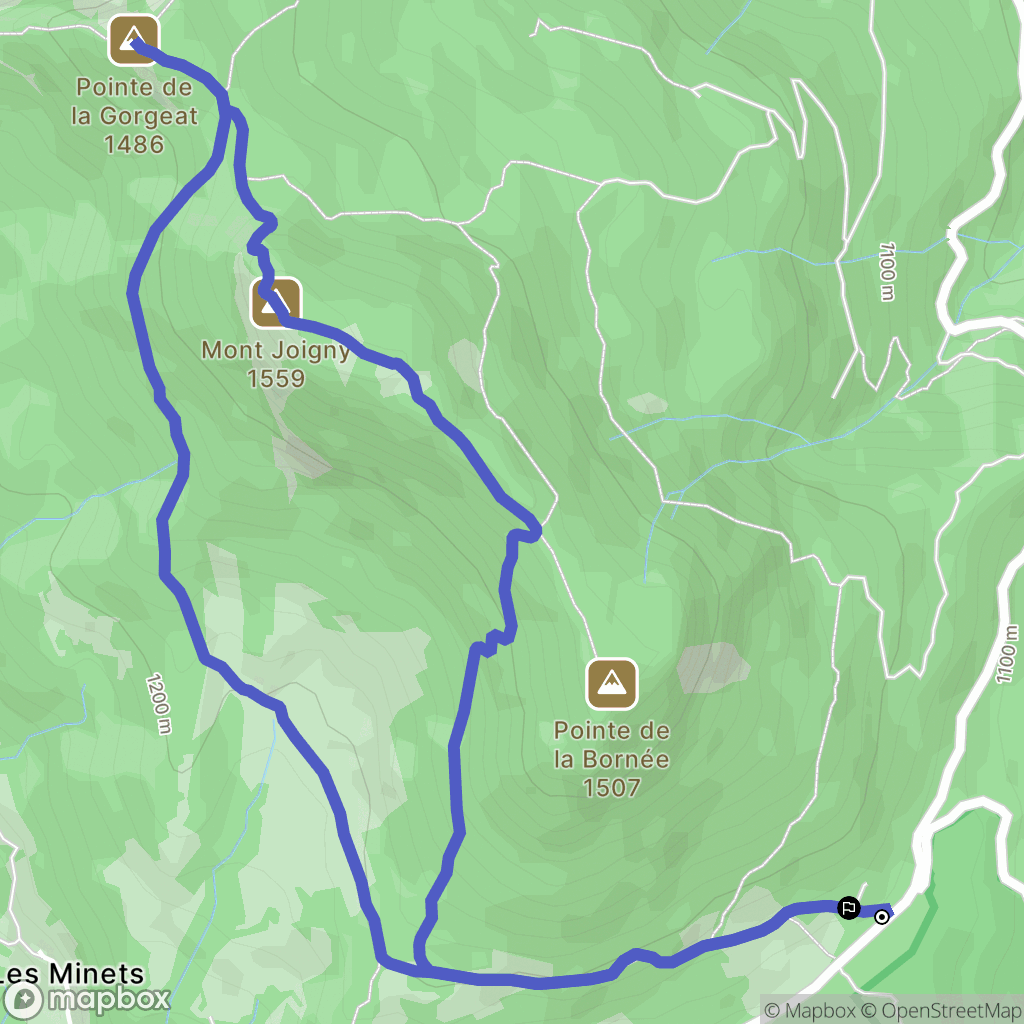 Apremont : carte du parcours de randonnée - France