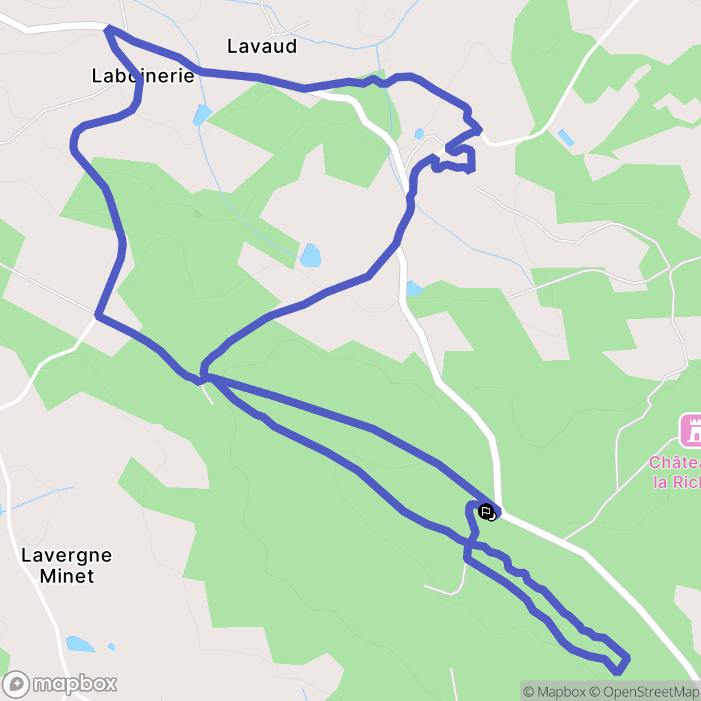 Val-d'Issoire : carte du parcours de randonnée - France