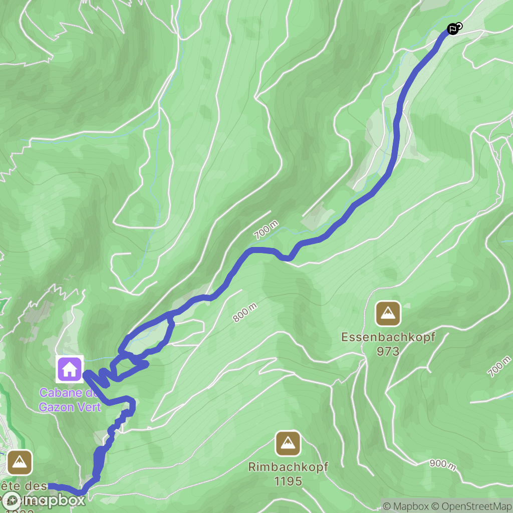 Storckensohn : carte du parcours de randonnée - France