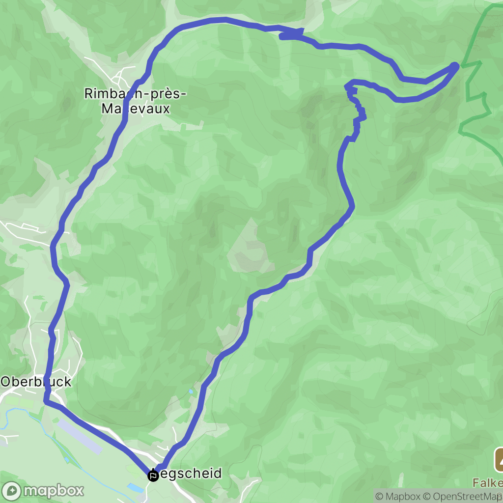 Wegscheid : carte du parcours de randonnée - France